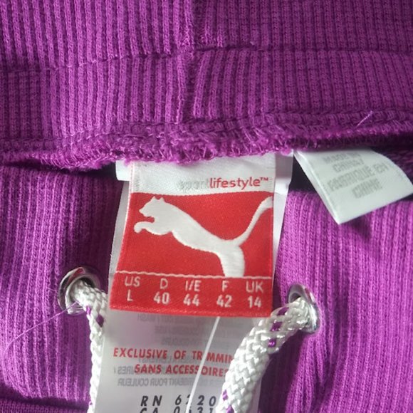 Puma Women's size L Vivid Viola Pants - Picture 14 of 15